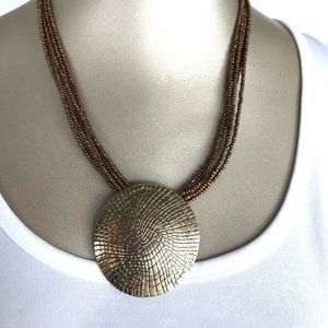 CMC 2" Pendant with 20" Beaded Chain by CMC New